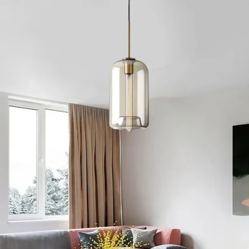 20 cm Single Design Pendant Light Glass Glass Electroplated Vintage Nordic Style 110-120V 220-240V