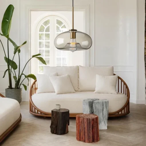 20 cm Single Design Pendant Light Glass Glass Electroplated Vintage Nordic Style 110-120V 220-240V