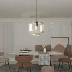 20 cm Single Design Pendant Light Glass Glass Electroplated Vintage Nordic Style 110-120V 220-240V