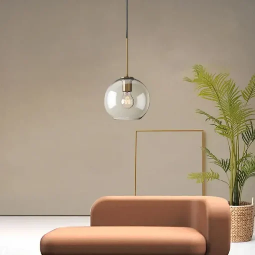20 cm Single Design Pendant Light Glass Glass Electroplated Vintage Nordic Style 110-120V 220-240V