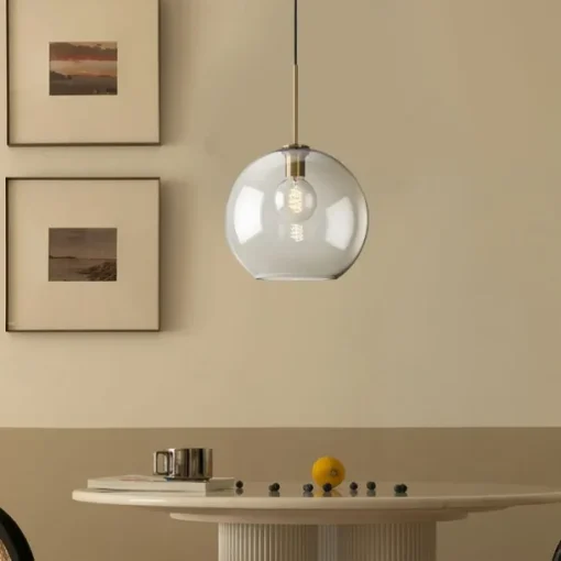 20 cm Single Design Pendant Light Glass Glass Electroplated Vintage Nordic Style 110-120V 220-240V