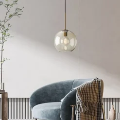 20 cm Single Design Pendant Light Glass Glass Electroplated Vintage Nordic Style 110-120V 220-240V