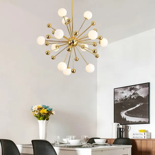 80 cm Sputnik Design Chandelier Metal Sputnik Electroplated Modern Nordic Style 220-240V