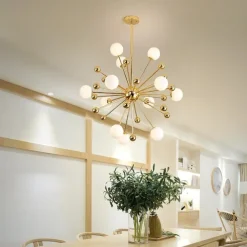 80 cm Sputnik Design Chandelier Metal Sputnik Electroplated Modern Nordic Style 220-240V