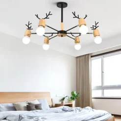 80 cm Sputnik Design Chandelier Metal Painted Finishes Contemporary Nordic Style 220-240V