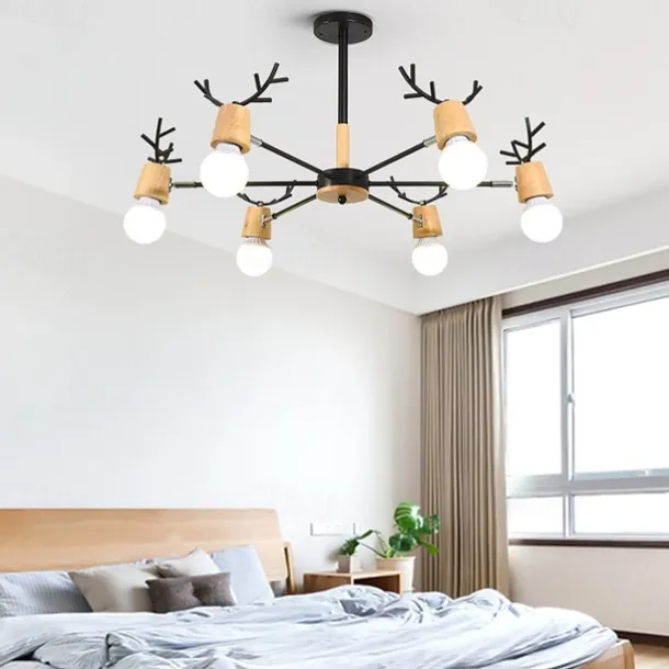 80 cm Sputnik Design Chandelier Metal Painted Finishes Contemporary Nordic Style 220-240V