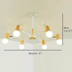 80 cm Sputnik Design Chandelier Metal Painted Finishes Contemporary Nordic Style 220-240V
