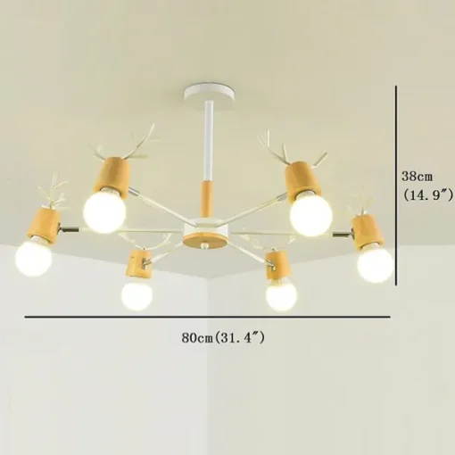 80 cm Sputnik Design Chandelier Metal Painted Finishes Contemporary Nordic Style 220-240V