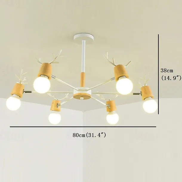 80 cm Sputnik Design Chandelier Metal Painted Finishes Contemporary Nordic Style 220-240V