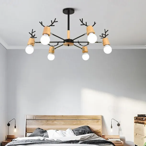 80 cm Sputnik Design Chandelier Metal Painted Finishes Contemporary Nordic Style 220-240V