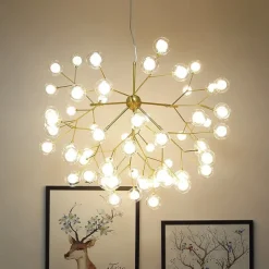 80 cm Sputnik Design Chandelier Metal Mini Painted Finishes Modern Nordic Style Generic