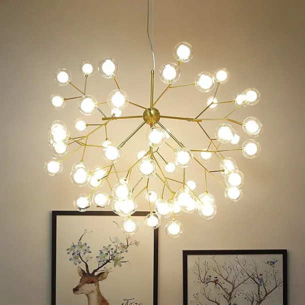 80 cm Sputnik Design Chandelier Metal Mini Painted Finishes Modern Nordic Style Generic