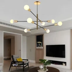 95 cm Sputnik Design Chandelier Metal Sputnik Painted Finishes Contemporary Artistic Nordic Style 110-120V 220-240V