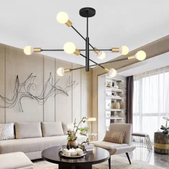 95 cm Sputnik Design Chandelier Metal Sputnik Painted Finishes Contemporary Artistic Nordic Style 110-120V 220-240V