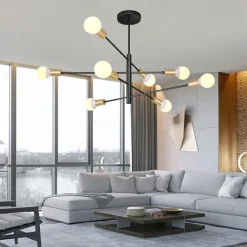 95 cm Sputnik Design Chandelier Metal Sputnik Painted Finishes Contemporary Artistic Nordic Style 110-120V 220-240V