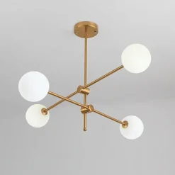80 cm Sputnik Design Globe Design Geometric Shapes Chandelier Metal Geometrical Mini Electroplated Artistic LED 220-240V
