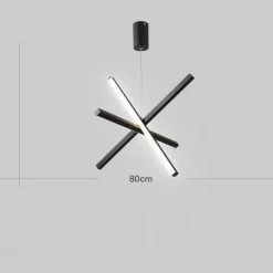 55 cm Sputnik Design Pendant Light Metal Acrylic Artistic Style Modern Style Novelty Black Contemporary Modern 110-120V 220-240V