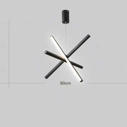 55 cm Sputnik Design Pendant Light Metal Acrylic Artistic Style Modern Style Novelty Black Contemporary Modern 110-120V 220-240V