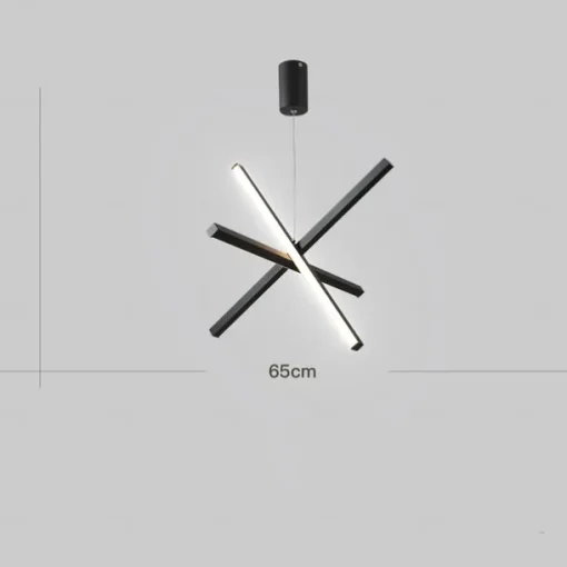 55 cm Sputnik Design Pendant Light Metal Acrylic Artistic Style Modern Style Novelty Black Contemporary Modern 110-120V 220-240V