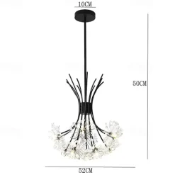 50 cm Sputnik Design Pendant Light LED Chandelier Metal Industrial Novelty Painted Finishes Country Nordic Style 220-240V