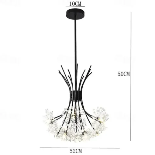 50 cm Sputnik Design Pendant Light LED Chandelier Metal Industrial Novelty Painted Finishes Country Nordic Style 220-240V
