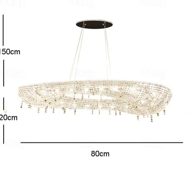 80 cm Unique Design Chandelier Metal Electroplated Modern 110-120V 220-240V