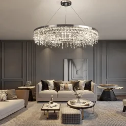 80 cm Unique Design Chandelier Pendant Light LED Crystal Nordic Style Living Room Bedroom 220-240V