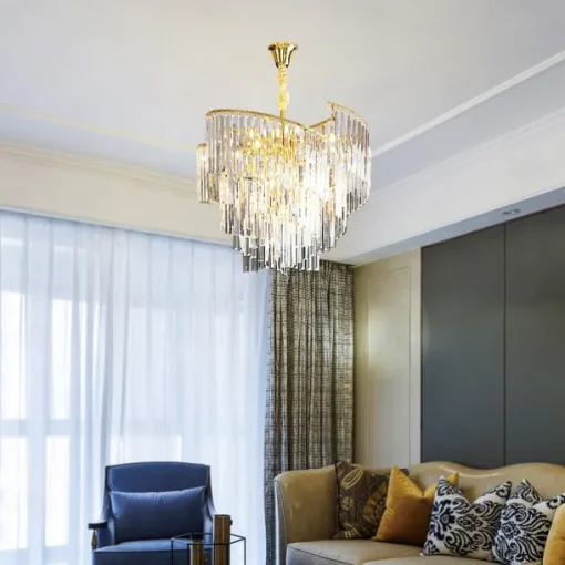 60 cm Unique Design Chandelier LED Crystal Luxury Modern Designer Art Lamp Living Room Restaurant 110-120V
