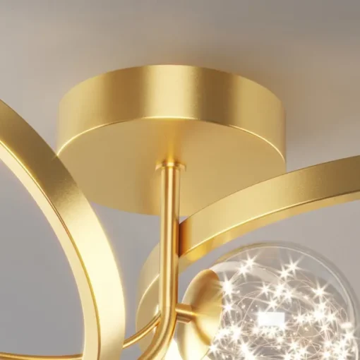 50 cm Unique Design Flush Mount Pendant Light Copper Brass LED Nordic Style 220-240V