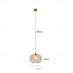 20 cm Unique Design Pendant Light Metal Acrylic Electroplated Modern 110-120V 220-240V