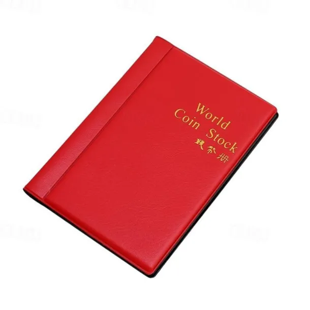 120 Coins Holders 4 Colors Collecting Collection Storage Money Penny Album Book Pockets