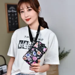 18 Colors Multi-function Mini Mobile Phone Bag 3 Layers Zipper Pockets Coin Purse Key Case Crossbody Sports Bag