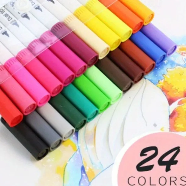 12/24/36/48/60//72/100/120 Colors Watercolor Brush Pen Colors Marker Pens Painting Drawing Art Supplies
