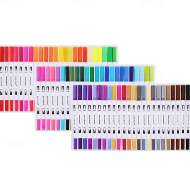 12/24/36/48/60//72/100/120 Colors Watercolor Brush Pen Colors Marker Pens Painting Drawing Art Supplies