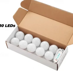 3 Colours LED Make Up Mirror Light Bulbs USB Vanity Makeup Mirror Lights Bathroom Dressing Table Lighting Dimmable LED Wall Lamp