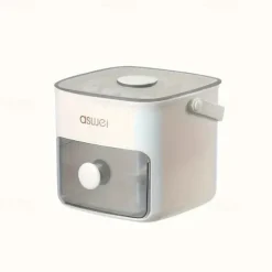 48 Compartment Easy Lid Ice Cube Dispenser - Large Capacity Double Tier Design Food Grade Plastic Freezer Storage Tray for Whiskey & Cocktails Essential Kitchen Gadgets