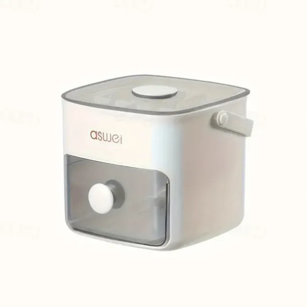 48 Compartment Easy Lid Ice Cube Dispenser - Large Capacity Double Tier Design Food Grade Plastic Freezer Storage Tray for Whiskey & Cocktails Essential Kitchen Gadgets