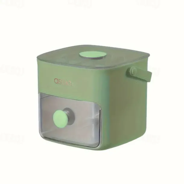 48 Compartment Easy Lid Ice Cube Dispenser - Large Capacity Double Tier Design Food Grade Plastic Freezer Storage Tray for Whiskey & Cocktails Essential Kitchen Gadgets