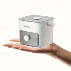 48 Compartment Easy Lid Ice Cube Dispenser - Large Capacity Double Tier Design Food Grade Plastic Freezer Storage Tray for Whiskey & Cocktails Essential Kitchen Gadgets