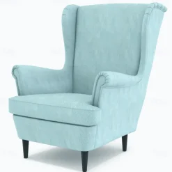 100% Cotton Cover For Wingback Chair Solid Color Quilted Slipcovers STANDcover LITB PRIME cover