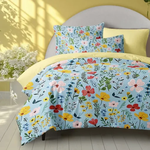 100% Cotton Duvet Cover Set Floral Pattern Comforter Set Soft 3-Piece Luxury Bedding Set Home Decor Gift King Queen Full Sizehree Piece Set Inspired by William Morris