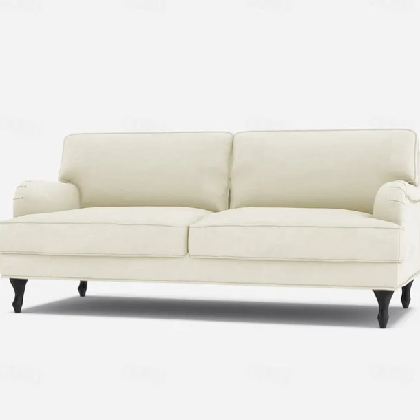 100% Cotton Sofa Cover 3 Seater Solid Color Quilted Cotton Slipcovers STOCKcover LITB PRIME cover