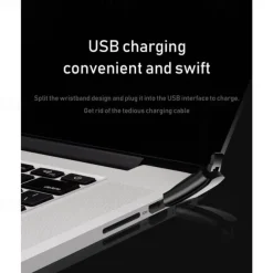 696 C5S Smart Watch 0.96 inch Smart Band Fitness Bracelet Bluetooth Call Reminder Heart Rate Monitor Sedentary Reminder Compatible with Android iOS Women Men Message Reminder IP 67 31mm Watch Case