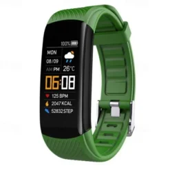 696 C5S Smart Watch 0.96 inch Smart Band Fitness Bracelet Bluetooth Call Reminder Heart Rate Monitor Sedentary Reminder Compatible with Android iOS Women Men Message Reminder IP 67 31mm Watch Case