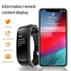 696 C5S Smart Watch 0.96 inch Smart Band Fitness Bracelet Bluetooth Call Reminder Heart Rate Monitor Sedentary Reminder Compatible with Android iOS Women Men Message Reminder IP 67 31mm Watch Case