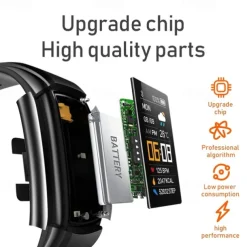 696 C5S Smart Watch 0.96 inch Smart Band Fitness Bracelet Bluetooth Call Reminder Heart Rate Monitor Sedentary Reminder Compatible with Android iOS Women Men Message Reminder IP 67 31mm Watch Case