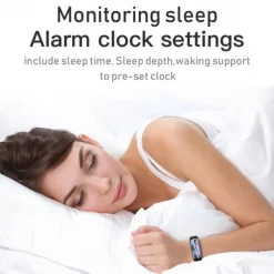 696 C5S Smart Watch 0.96 inch Smart Band Fitness Bracelet Bluetooth Call Reminder Heart Rate Monitor Sedentary Reminder Compatible with Android iOS Women Men Message Reminder IP 67 31mm Watch Case