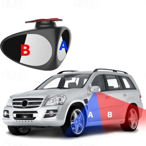 360 Degree Rotatable Side Car Blind Spot Convex Mirror Car Blind Spot Convex Mirror Rearview Parking Safety Auto Exterior Mirror