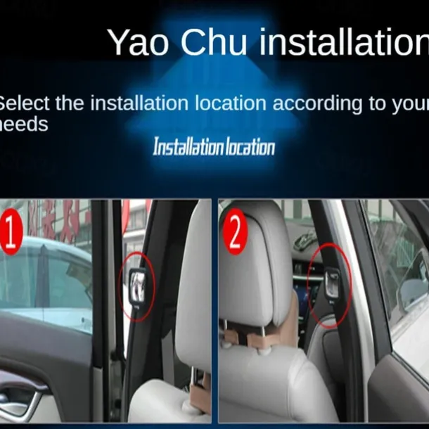 270 Degrees Wide Angle Car Rear Magnet Mirror Car Auxiliary Rearview Mirror Eliminate Blind Point For Car Safety