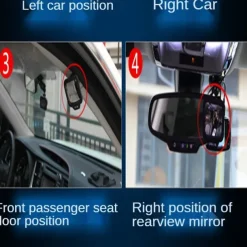 270 Degrees Wide Angle Car Rear Magnet Mirror Car Auxiliary Rearview Mirror Eliminate Blind Point For Car Safety